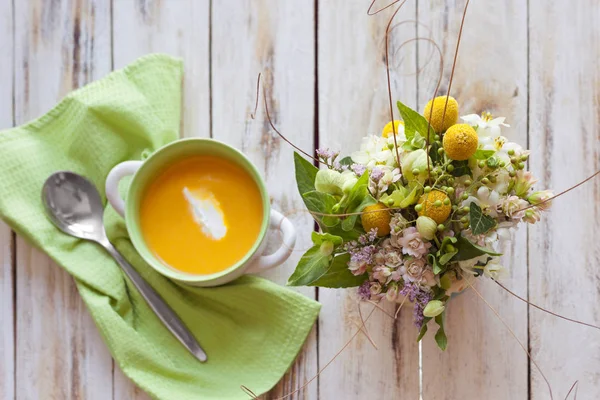 Zuppa di purea di zucca — Foto Stock