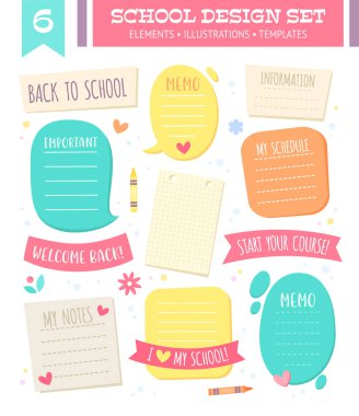 Dizi boş şablonları ve konuşma balonları 