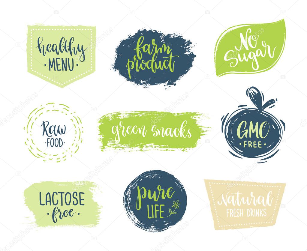 Eco templates with hand lettering 