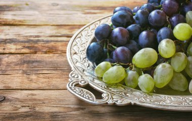 Kırmızı ve beyaz üzüm portre