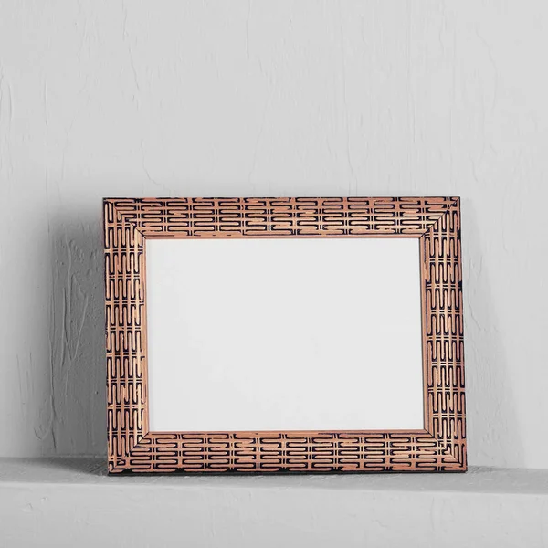 Beautiful Wooden photo frame — Stock Photo, Image