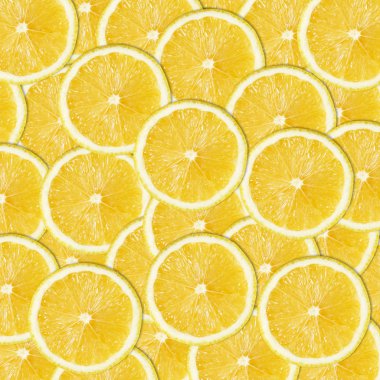 yellow lemon slices clipart