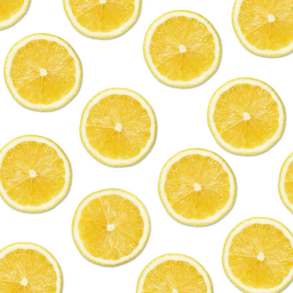 Yellow slices on white Background — Stock Photo, Image