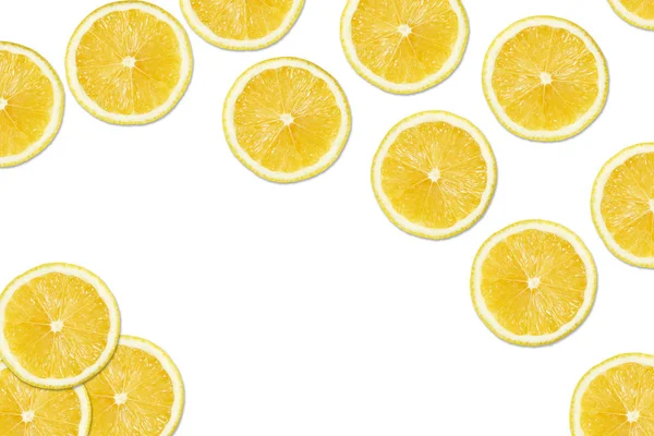 Fresh lemon on white — Stock Photo, Image