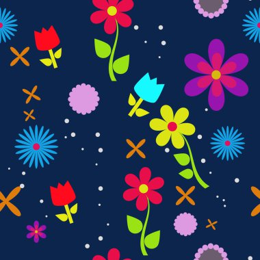 Çiçek desen duvar kağıdı