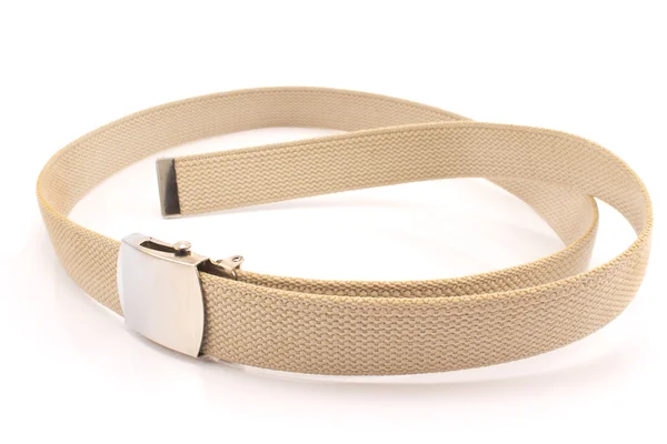 Textile belt isolated on white — Stock Photo, Image