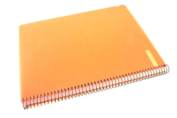 Spiraal notebook geïsoleerd op wit — Stockfoto