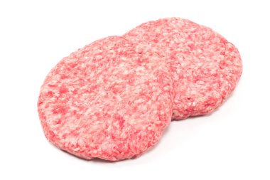 Beyaz arka plan üzerinde izole ham hamburger