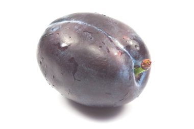 Olgun Erik üzerinde beyaz izole