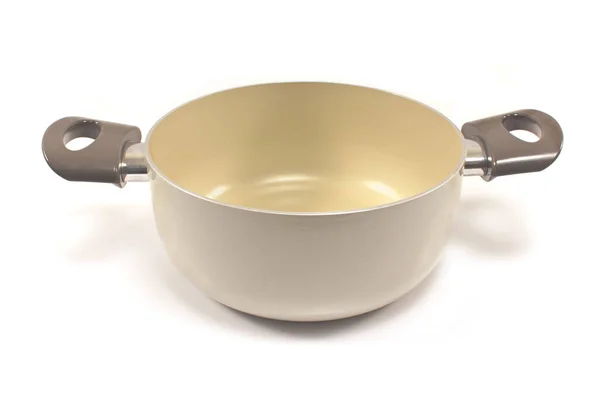 Moderne kookpot geïsoleerd op wit — Stockfoto