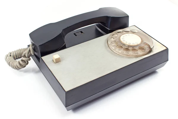 Old telephone isolated on white — Stock Photo, Image