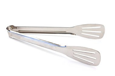 Beyaz arka plan üzerinde izole mutfak maşa Servisi