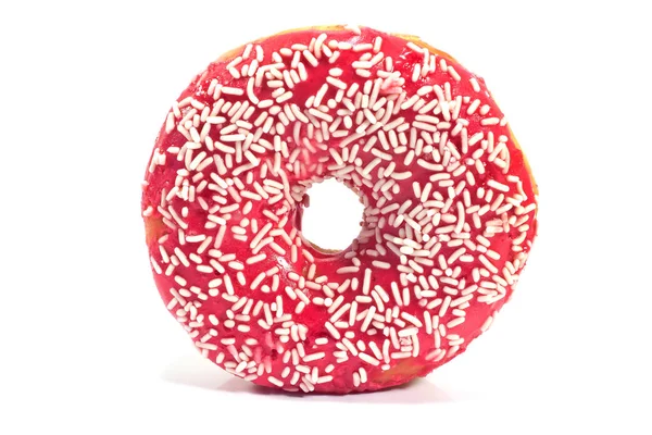 Donut med sprinklere isolert på hvit bakgrunn – stockfoto