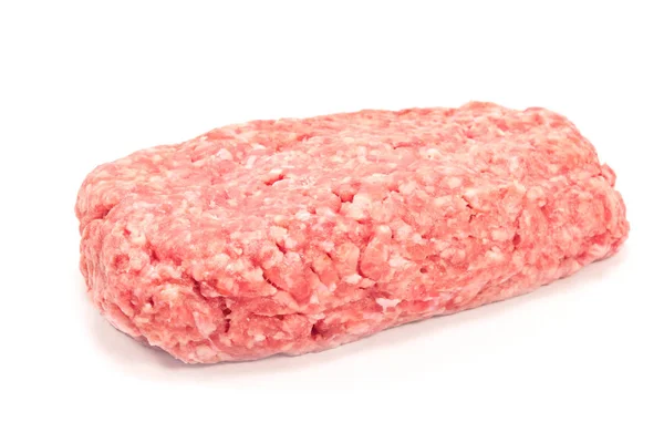 Minced meat isolated on white background — Stock Photo, Image