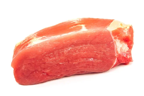 Мясо свинины изолировано на белом — стоковое фото