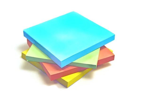 Poznámky Sticky notes izolovaných na bílém pozadí — Stock fotografie