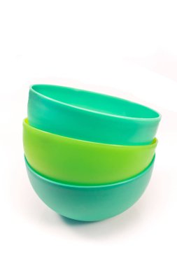 Plastik kase beyaz arka plan üzerinde izole