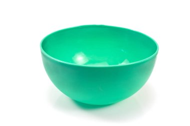 Plastik kase beyaz arka plan üzerinde izole