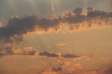 Paris şehri nde Günbatımı