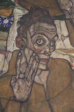 Yükselme (Kör Li). Yağ, 1915 'te Egon Schiele' in tuvalinin mat rengi. Leopold Müzesi, Viyana