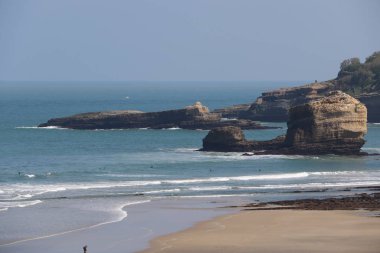 Biarritz, Fransa plajı manzarası