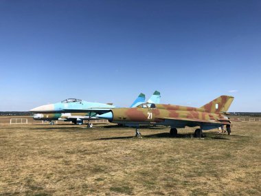 Ukrayna 'daki eski Sovyet savaş uçağı.