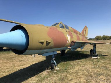 Ukrayna 'daki eski Sovyet savaş uçağı.