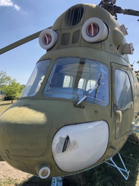 Ukrayna 'daki eski Sovyet helikopteri