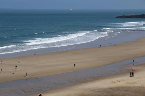 Utsikt Över Strand Biarritz Frankrike — Stockfoto