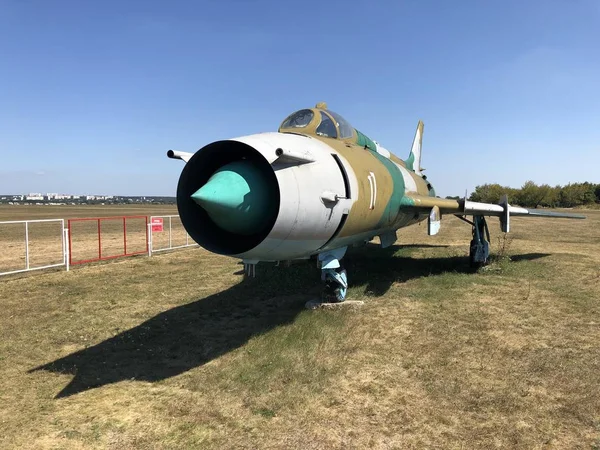 Staré Sovětské Stíhací Letadlo Ukrajině — Stock fotografie