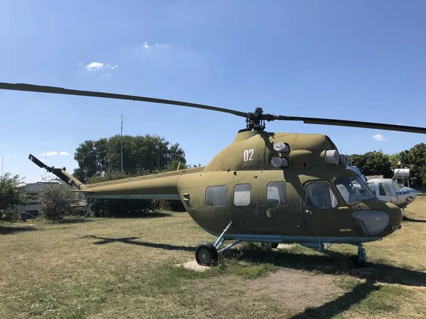 Régi Szovjet Helikopter Ukrajnában — Stock Fotó