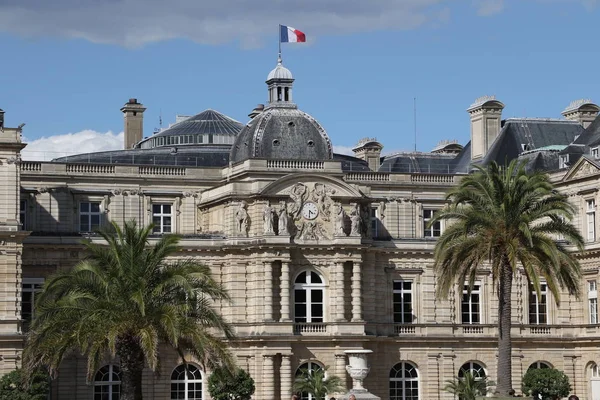 Luxemburgs Trädgård Och Den Franska Senaten Paris — Stockfoto