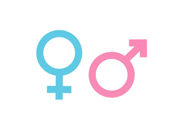 Gender symbol man and woman — Stock Vector