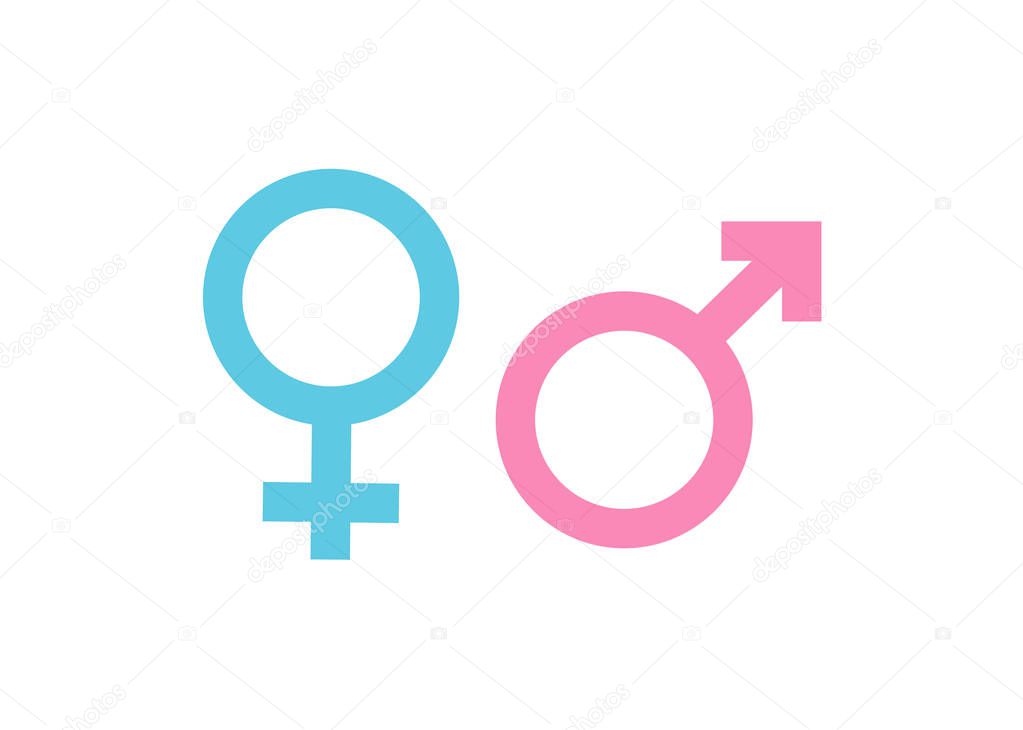 Geschlecht-Symbol-Mann und Frau — Stockvektor © Meon #144533777