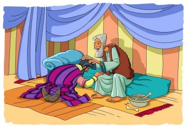 Jacob onun kör baba Isaac aldatır ve bir nimet alır