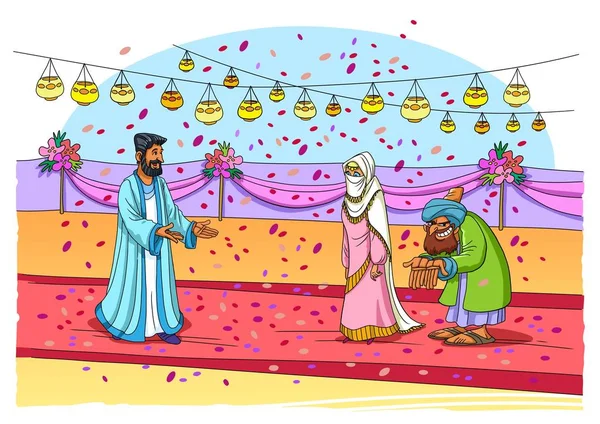 Jacob'ın düğün. Laban kızı Leah verir.