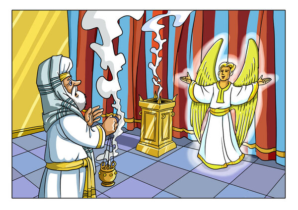 Рождественская история. Ангел явился Захарии жрецу
. 