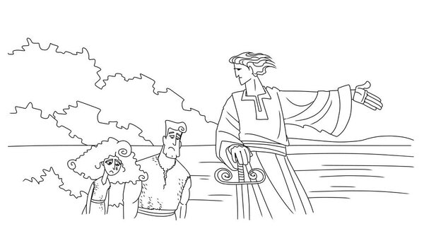 Angel expels Adam and Eve from Eden