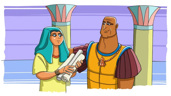 Mısır 'da Potiphar' ın evinde Joseph köle. — Stok fotoğraf