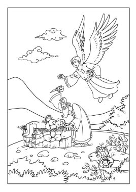 Tanrı İbrahim 'in sadakatini sınar ve oğlunu kurban etmesini emreder.