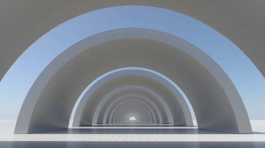 Beyaz mimari construction.3d işleme