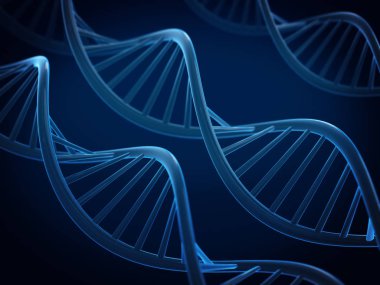 DNA molekülü kavramsal image.3d işleme.