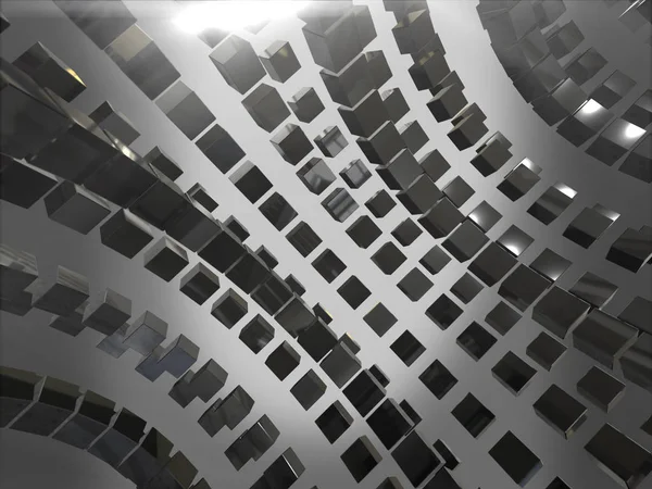 Abstrato fundo cubos preto.3D renderização — Fotografia de Stock