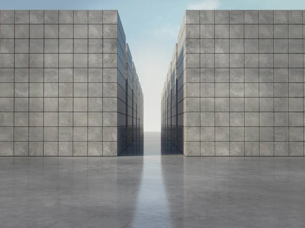 Streszczenie tło geometrycznych renderowania concrete.3d — Zdjęcie stockowe
