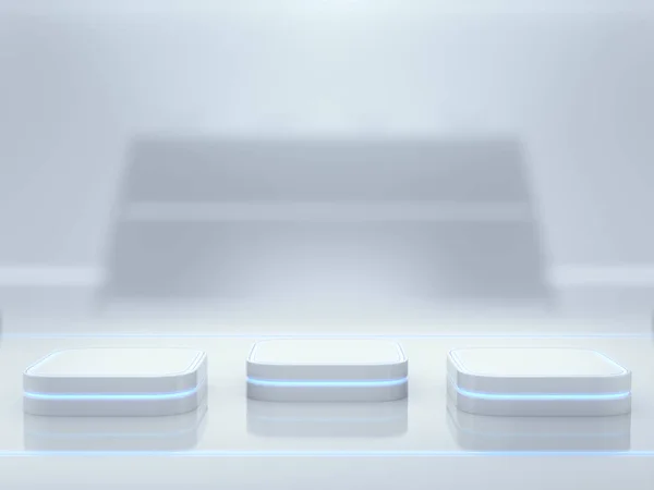 Görüntü için kaldırım, tasarım için platform, ışık 33d görüntüleme ile boş ürün standı.