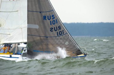 Novosibirsk, Rusya Federasyonu-July12:Sailing Regatta, Bölgelerarası rekabetin