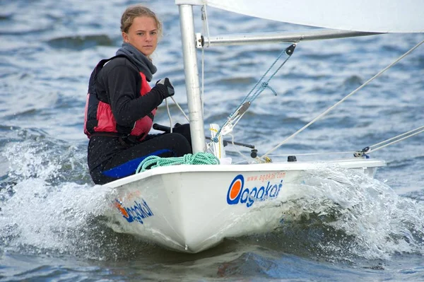 NOVOSIBIRSK,RUSSIA-JULY12:Sailing Regatta, Interregional competition — Stock Photo, Image