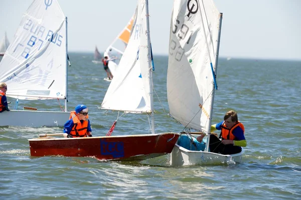 Νοβοσιμπίρσκ, Ρωσική Ομοσπονδία-July12:Sailing Regatta, διαπεριφερειακή ανταγωνισμού — Φωτογραφία Αρχείου