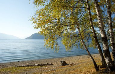 Bled Gölü çakıl plajı