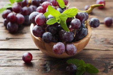 Olgun kırmızı üzüm